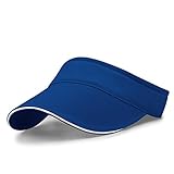 XIANGUO Damen Visor Cap Sommerhut Sonnenhut Tennis Golf Sonnenblenden Einstellbare Running Sonne Kappe Herren Damen Sport Outdoor Freizeit Training Cap (Hellblau)