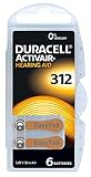 60 Stück = 10 Blister Duracell Typ 312 Hörgerätebatterie Zinc Air P312 PR41 ZL3 mit 2 Stück LUXTOR® Reinigungstücher für Hörgeräte und Otoplastik