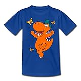 Der Kleine Drache Kokosnuss Tanzt Kinder T-Shirt, 98-104, Royalb