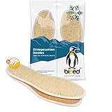 biped 2 Paar Einlegesohlen mit echter Schafswolle und Natur Kork - warm und isolierend - natürliche Thermo Schuheinlagen aus Wolle für Winterschuhe und Stiefel z2736(40)
