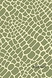 Notizbuch: Krokodil Notizbuch | 6x9 Zoll DIN A5 | 120 Seiten Punktraster | Krokodilleder Optik Notizheft | Krokodilhaut Textur Tagebuch | Reptilien Schreib