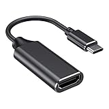 USB C auf HDMI Adapter aus Aluminium, USB Typ C zu HDMI 4K Kabel [Thunderbolt 3] für MacBook Pro 2019/2017, MacBook Air, Samsung S9/S10, Huawei Mate 20 und M