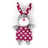 anijoy Katzenspielzeug FunnyBunny | anregende Spielzeugmaus mit Katzenminze zum Jagen und schmusen aus Poyester mit 3 Catnip Nachfüllpack