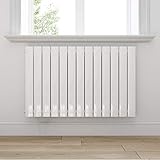 ELEGANT Design Heizkörper 630x1001mm Einlagig Badezimmer/Wohnraum Seitenanschluss Weiß Flachheizkörper Badheizkörper R