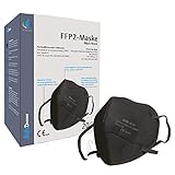 Fluffy Dreams I FFP2 Partikelfiltrierende Halbmaske Mund-Nasen-Schutz Maske mit CE Zertifikat | FFP2 Atemschutzmaske I 5-lagig Maske Mundschutzmaske I 20 Stück EINZELVERPACKT I SCHWARZ