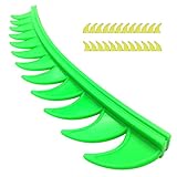 Vrttlkkfe 1 Set Helm Aufkleber Schmutz Reflektierende Gummi Biker Motocross Mohawk Biker Helm Mohawks Spikes Motorradhelm Gelb