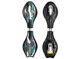 Waveboard MAXOfit Pro Close Mini New Wave | Bis 129 kg | Mit LED Leuchtrollen, Tasche und Zubehö