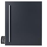 Briefkasten anthrazit-grau (RAL 7016) MOCAVI Box 110R Postkasten mit Zeitungsfach groß modern Wand-Briefkasten mit Zeitungsrolle deutsche Qualität DIN A4