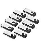 USB Sticks 8GB 10 Stück, AreTop USB 2.0 8GB 10 Stück 360 Grad USB Stick High Speed Datenspeicher Memory Stick (Schwarz)