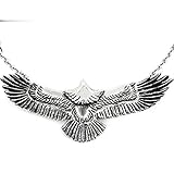 Takahashi Serie Adler Titanstahl Anhänger Indischer Fliegender Adler Feder Halskette Persönlichkeit Herren Und D