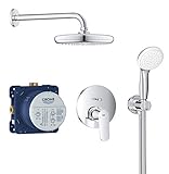 GROHE Eurosmart Cosmopolitan | Duschsystem Unterputz mit Tempesta 210 | Chrom | 25219001