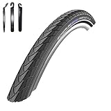 Angebot-Set / 1 x Schwalbe Marathon Plus Unplattbar Reflex Fahrrad Reifen 25-622 (28 x 1,00) inkl. 3 Reifenheb