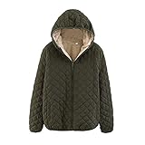Hingpy PlüSchweste Damen Kurz Teddy Warme Weste Jacke Kapuzen Steppjacke Winterjacke Freizeitjacke Slim Fit Weste Mit Taschen Fleecejacke Fleecejack