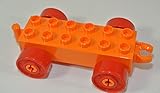 Anhänger, Auto, 2x6, orange (Lego Duplo Custom Set)