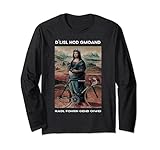 Da Vinci Mona Lisa mit Rennrad für Radsport & Fahrradfahrer Lang