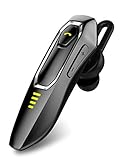 Bluetooth Headset Handy V5.0 mit Mikrofon, Unterdrückung von HD-Sprachgeräuschen, 30 Hrs Talking und 15 Tage Standby, integrierter 220-mAh-Akku, Handsfree Wireless Bluetooth kopfhörer für B