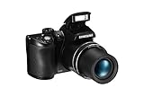 Samsung WB110 Digitalkamera (20,2 Megapixel, 26-Fach Opt. Zoom, 7,6 cm (3 Zoll) TFT-LCD-Display, HD Movies) schw