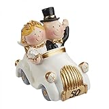 Hochzeitspaar Goldhochzeit 50 Jahre Paar im Auto Deko Tortendeko 5,5 cm H