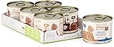 MjAMjAM - Premium Nassfutter für Katzen - Mixpaket 5 - Purer Fleischgenuss, 6er Pack (6 x 200 g), getreidefrei mit extra viel F