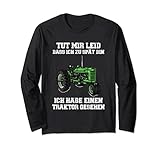 Tut Mir Leid Dass Ich Zu Spät Bin Traktor Gesehen Schulkind Lang