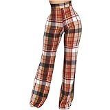 Jogginghose Damen Freizeithosen mit Gitterdruck Sporthose mit Kordelzug Trainingshose mit elastischer Taille Hose mit weitem Bein Sportbekleidung Softshellhose Wanderhose Outdoorhose H