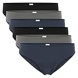 Celodoro Damen Bikini Slip (6er Pack), Klassische Unterhose aus Quick Dry-Fasern - Mix L