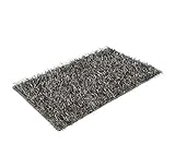 Gözze Teppich, Langflor, Metallic-Optik, 70 x 120 cm, Shaggy, Silber, 1012-90-72