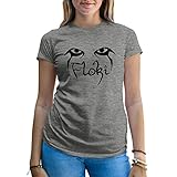 Floki Eyes Vikings TV Series Show Inspired Damen Grau T-Shirt Size L