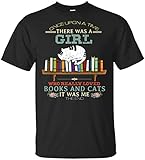 Klsify Neuheit Print T-Shirt Herren's Once Upon a time There was a Girl who Really Loved Books and Customized T S