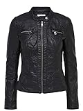 ONLY Female Kunstlederjacke Reißverschluss 36Black