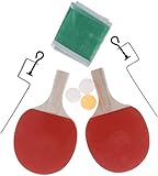 Ping Pong Paddel – 2 Stück Pro Premium Tischtennisschläger Set, 3 professionelle Spielbälle, Spin Gummischläger (Set 2)