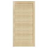 DecoMeister Lamellentür Holz Möbeltür Lamellentüren Kiefer Möbelfront unbehandeltes Kieferholz Schranktür Kleiderschrank offene Lamellen 494x993 cm Einzeln Massivholz natürliche Maserung