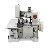 FDSJKD Overlock Maschine Haushalt Kleiner Vier-Thread-DREI-Faden-Hemming altmodischer Overlock-Nähmaschine Overlock-Maschine (Color : W)