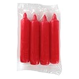 Pinnacle Peak Trading Company 4 Red 20.5mm Diameter German Christmas Candles Made in Germany for Large Py
