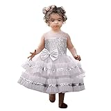 Weihnachten Kleid Mädchen 86 Kinder Weihnachtskleid Party Prinzessin Ballkleid Pailletten Spitzenkleid Druckkleid Festliches Kleid A-line Swing Kleid Vintage Knielang Festkleid Abendk