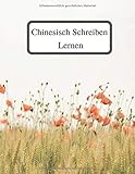 Chinesisch Schreiben Lernen: Hanzi Notizbuch A4 (21,6 x 27,9 cm) 100 Seiten Chinesische Schriftzeichen, Mandarin buchstaben lernen , Japanische oder Chinesische Kalligraphie , C