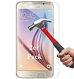 Smartphone Equipment [2er Pack] Panzerglas für Samsung Galaxy S6 (Nicht S6 Edge) Echt-Hartglas 9H, Glasfolie Schutzfolie Glas Folie Panzerfolie Display S
