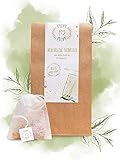 Mom to Mom® Teebeutel für losen Tee - Ökologische Teefilter (50 Stk.) - Ideal auch als Tee Geschenk - 100% kompostierbar - Tee lose - Tea Bag