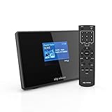 Sky Vision DAB 200 S Digital Radio Adapter (Bluetooth Adapter) - Bluetooth Empfänger für Stereoanlage und HiFi, Radio Receiver (UKW + DAB), mit Radiowecker und LCD Display, schwarz B1200