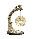 IW.HLMF Vogelnest Retro Baum Rebe Vogel Tischlampe Harz Tischlampe Dekoration Wohnzimmer Studie Schlafzimmer Nachttisch Lampe Lernen Leselamp