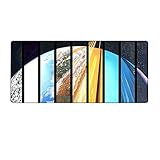 GQFDBS Multifunktionales Office Mauspad, 600 × 300 × 3 mm Large Size Mousepad, Schreibtischmatte, Schreibtischunterlage rutschfest, Wasserdichter Schreibtisch-Schreibblock, Büro/Zuhause (I)