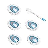 Amazon Basics - Staubwedel, 5er-Packung, blau und weiß