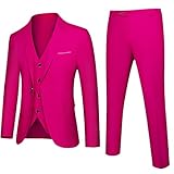 Zaiyi Business Anzug Jacke Mantel Blazer Hosen Weste Herren Hochzeit 3 ​​stück Hosen Weste Berufsanzüge 1 Button MEI Hong XXL