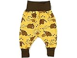 Kleine Könige Pumphose Baby Jungen Hose · Modell Mammut Manni senfgelb, braun · Ökotex 100 Zertifiziert · Größe 50/56