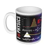 getDigital Wissenschaftsbecher Physik- Perfekte Kaffeetasse für Schüler, Studenten, Wissenschaftler-300 ml, Keramik, Schwarz Weiß, 8