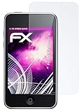 atFoliX Glasfolie kompatibel mit Apple iPod Touch 2G Panzerfolie, 9H Hybrid-Glass FX Schutzpanzer F