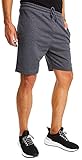 Björn Swensen Shorts Herren kurze Hose Baumwolle Sommer Sport Jogginghose Männer Sporthose kurze Freizeithose Trainingshose Fitnesshose Laufshorts Jungen Bermuda Slim Fit Fit BS3003 Dunkel Grau M