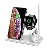 4 in 1 Faltbare Ladestation 10W schnelle kabellose Ladestation für iPhone / 12 11 X XS XS MAX 7 8 S Plus für Apple Watch für Kopfhö