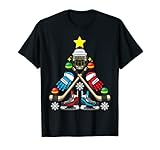 Eishockey-Handschuhe für Weihnachtsbaum, Weihnachtsbaum, Hockeyschläger T-S