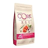 Wellness CORE Sterilised Ocean, Katzenfutter trocken für sterilisierte Katzen, getreidefrei, hoher Fleischanteil, Lachs & Thunfisch, 1,75 kg